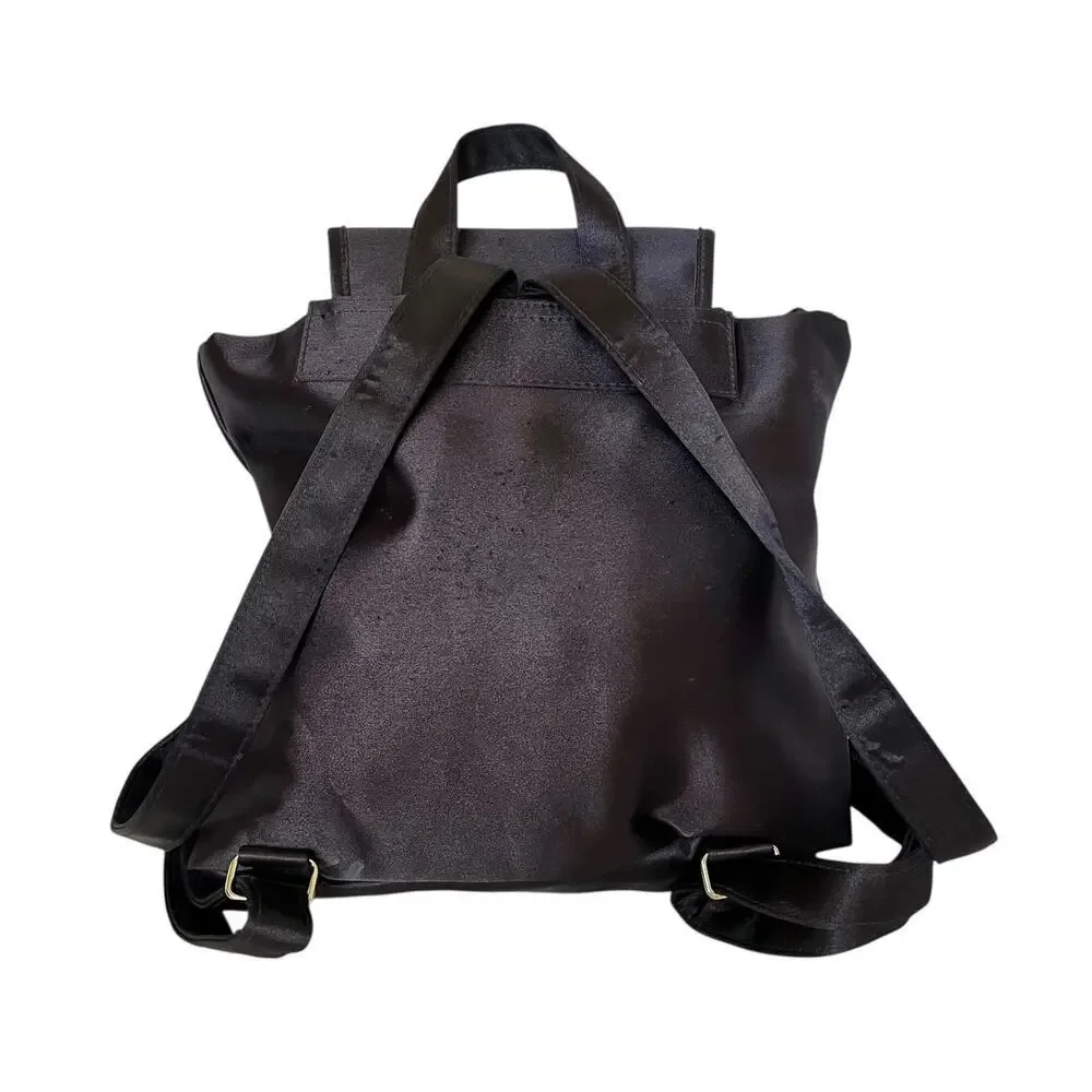 Ralph Lauren Polo Sport Vintage Navy Blue Satin Mini Backpack